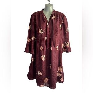 Motherhood Maternity Bell Sleeve Dress Burgundy • Size: M • Used